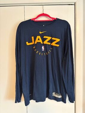 Utah Jazz Nike Dri-Fit Long Sleeve- VINTAGE